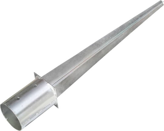 vidaXL Streikposten für Gartenzaun aus Stahl 10x10x76cm 6Stück Silver