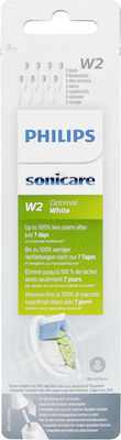 Philips Sonicare W2 Optimal White Ανταλλακτικές Κεφαλές για Ηλεκτρική Οδοντόβουρτσα HX6068/12 8τμχ