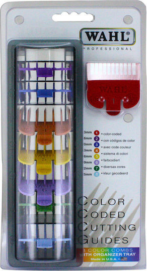 Wahl Professional Attachment Comb Guard Set 8 Colour Χτενάκι για Μηχανές Κουρέματος 3170-800