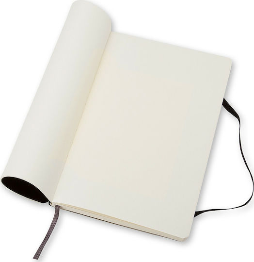Moleskine Soft Cover Notebook 192 Sheets A6 with Blank Pages and Elastic Black