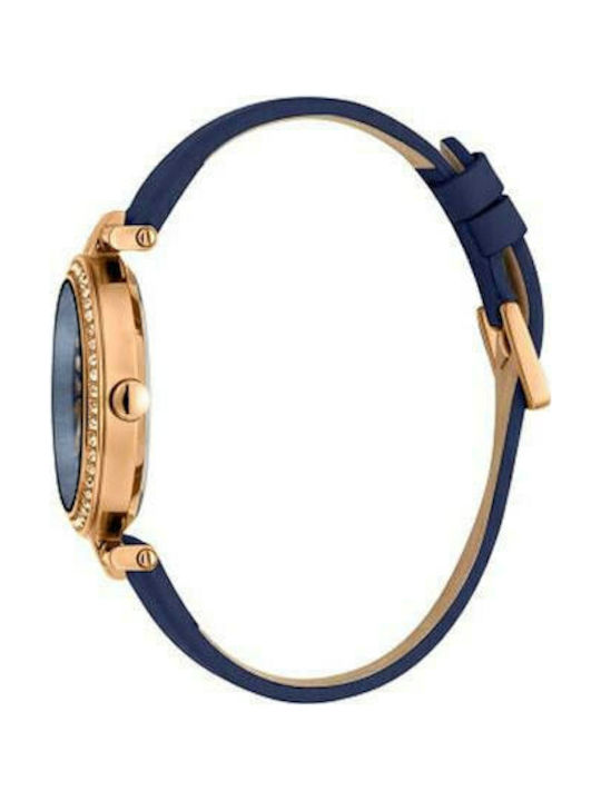 Esprit Watch with Blue Leather Strap