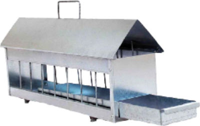 Tycoon Metal Feeder for Chickens and Poultry with Capacity 2lt