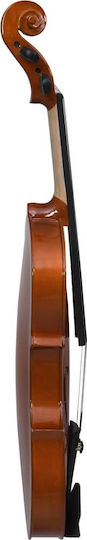 vidaXL Full Set Violin 4/4 Brown