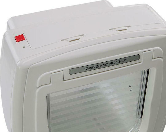 Ferplast Swing Microchip Πόρτα Σκύλου με Αναγνώριση Μικροτσίπ Ταυτοποίησης από Πλαστικό σε Λευκό Χρώμα 22.5 x 16.2 x 25.2εκ.