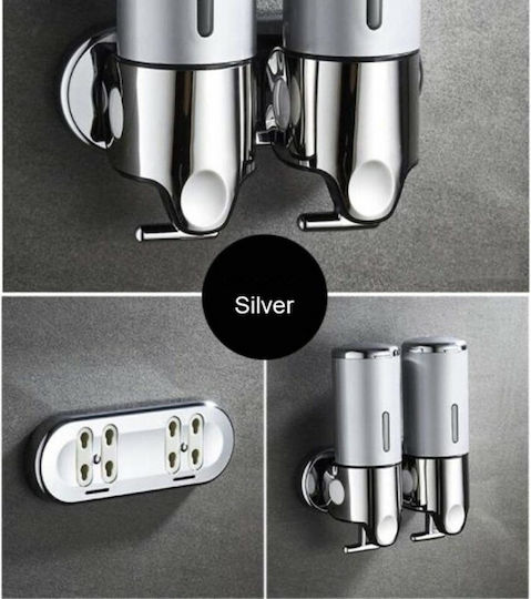 Wall Soap Dispenser SD-2500 Commercial Cream Soap Dispenser 2x500ml Inox