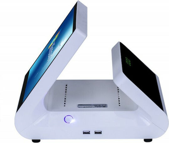 Elzab All-In-One POS System Schreibtisch Alfa 95 mit Bildschirm 12"