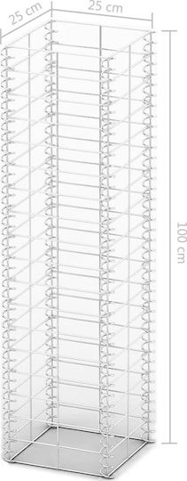 vidaXL Garden Fencing Material 3pcs Silver