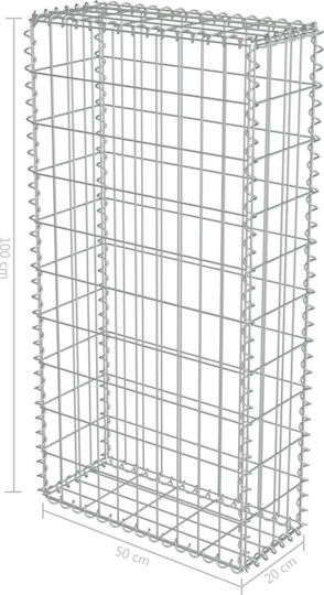 vidaXL Wall Garden Fencing Material with Covers 1pcs Silver