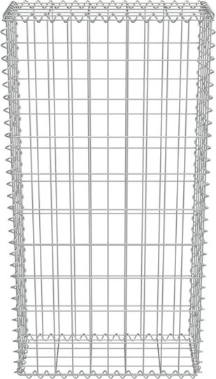 vidaXL Wall Garden Fencing Material with Covers 1pcs Silver