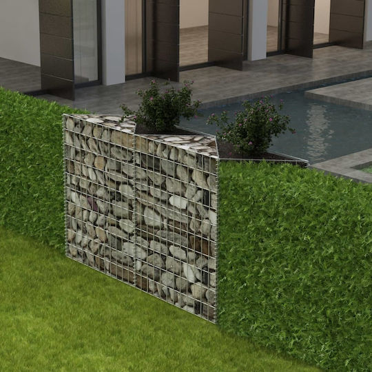 vidaXL Garden Fencing Material 1pcs Silver