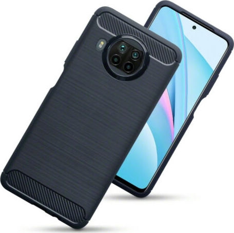 Terrapin Carbon Fibre Silicone Blue Back Cover Xiaomi Mi 10T Lite
