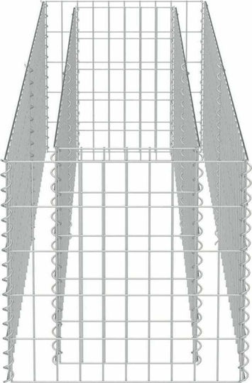 vidaXL Planter Garden Fencing Material 1pcs Silver