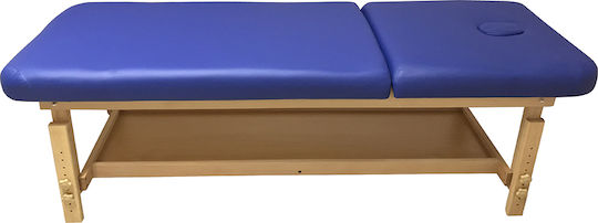 Medicin Bett Massage und Physiotherapie Blau aus Holz 190x72cm.