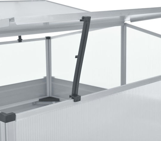 vidaXL 42406 Tava de semințe cu Cadru din Aluminiu 1x1x0.85m