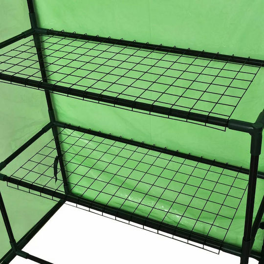 vidaXL 41545 Seed Propagator with Metal Frame and Shelves 0.8x1.2x1.9m