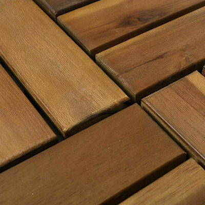 vidaXL Πλακάκι Δαπέδου for Garden Flooring from Wood 30x30εκ. 30pcs Ακακίας