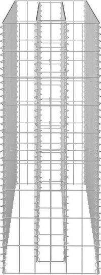 vidaXL Planter Garden Fencing Material 1pcs Silver