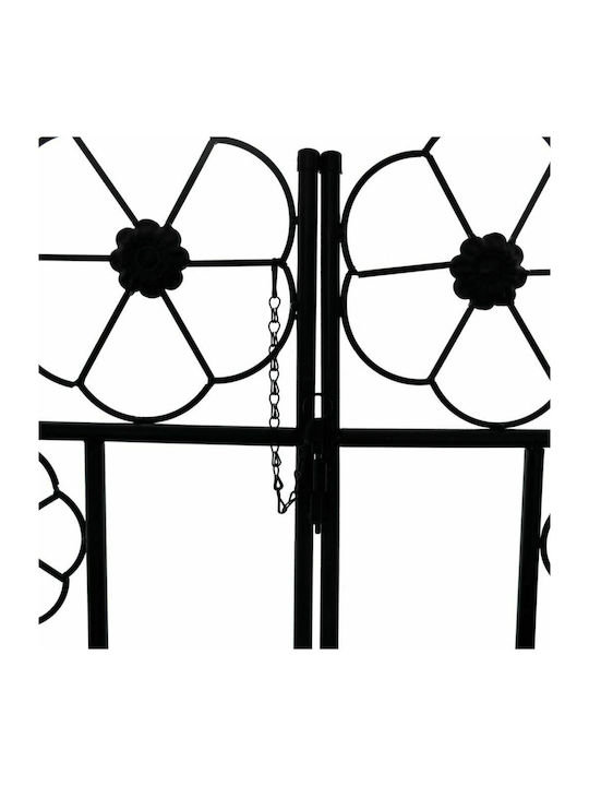 Gartenbogen aus Metall in Schwarz Farbe 115x37x230cm