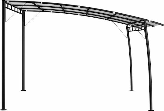 Πέργκολα Κήπου από Μέταλλο 400x300x225cm Μαύρη 47976 Πέργκολα Κήπου από Μέταλλο 400x300x225cm Μαύρη 47976