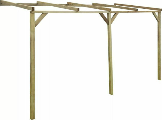 Πέργκολα Κήπου από Ξύλο 200x400x220cm Μπεζ 41710 Πέργκολα Κήπου από Ξύλο 200x400x220cm Μπεζ 41710