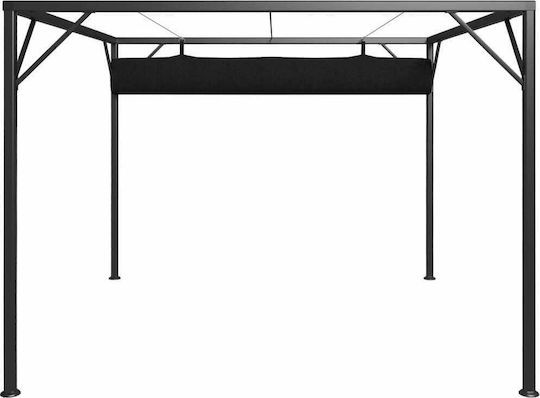 Πέργκολα Κήπου από Μέταλλο 300x300x230cm Μαύρη 47954 Πέργκολα Κήπου από Μέταλλο 300x300x230cm Μαύρη 47954