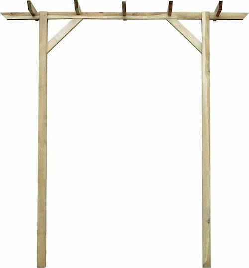 Arcadă De Grădină Din Lemn 205x40x203cm Bej 41663 Arcadă De Grădină Din Lemn 205x40x203cm Bej 41663
