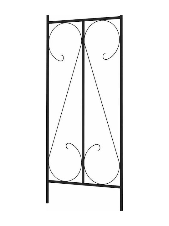 Gartenbogen aus Metall in Schwarz Farbe 120x38x258cm
