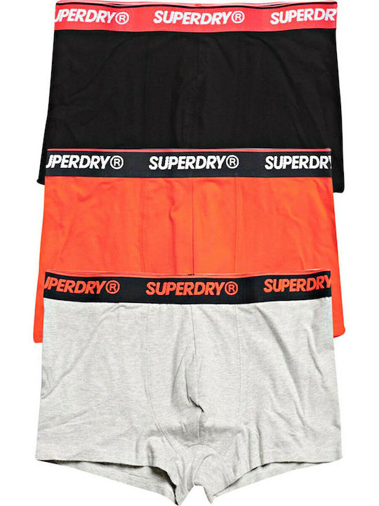 Superdry Men's Boxers Orange / Grey / Black 3Pack