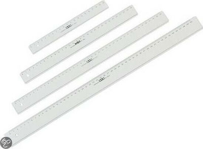 M+R Ruler Plastic Transparent 40cm