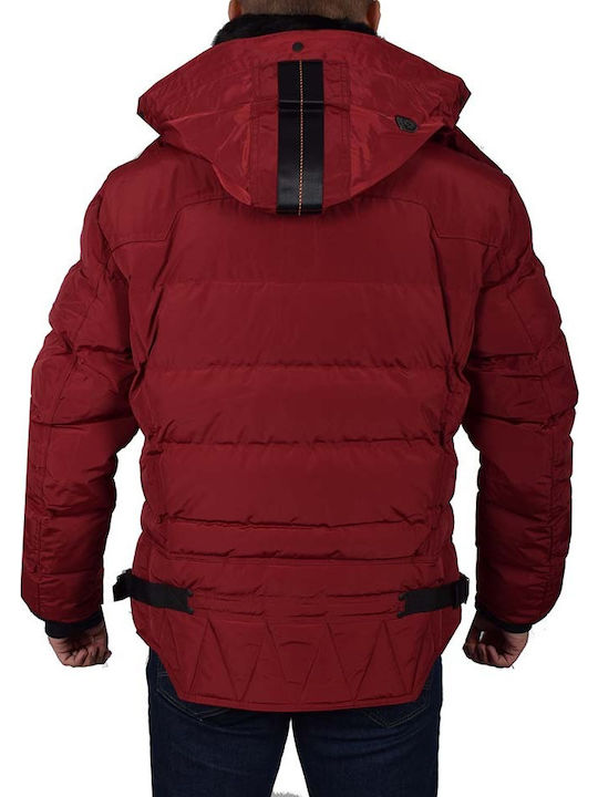 Wellensteyn Stardust Men's Winter Puffer Jacket Burgundy