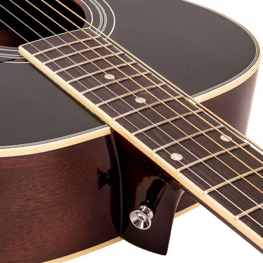 Vintage Semi-Akustik Gitarre VE330 Folk Sunburst