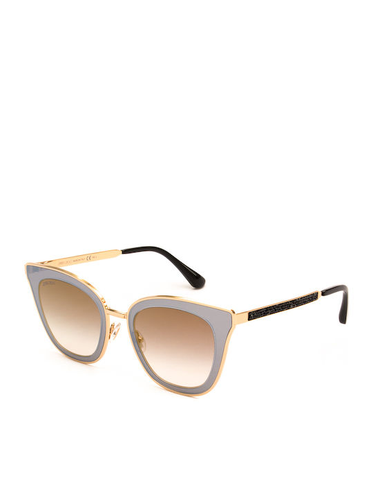 Jimmy Choo Γυαλιά Ηλίου Γκρι με Μεταλλικό Σκελετό Jimmy Choo Γυαλιά Ηλίου Γκρι με Μεταλλικό Σκελετό