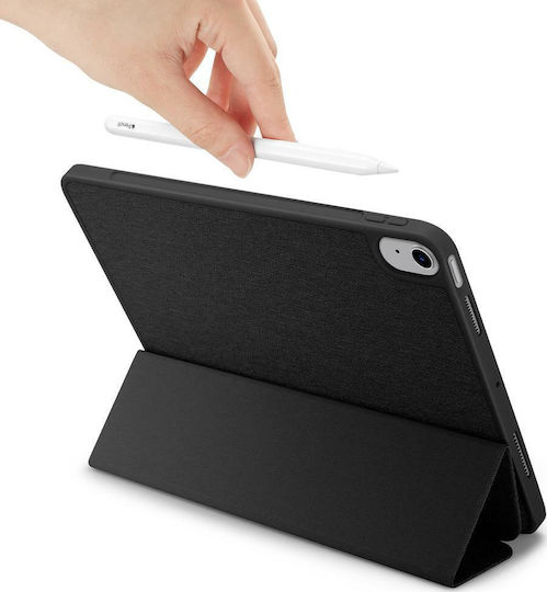 Spigen Urban Fit Flip Cover Πλαστικό / Υφασμάτινο Μαύρο (iPad Air 2020/2022)