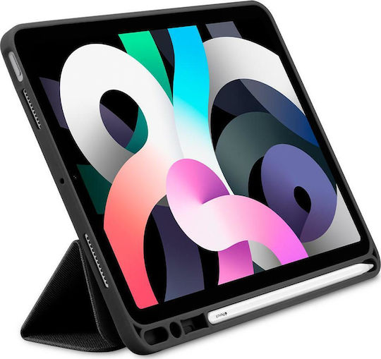 Spigen Urban Fit Flip Cover Πλαστικό / Υφασμάτινο Μαύρο (iPad Air 2020/2022)