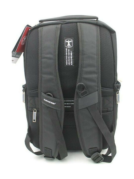 Suissewin Backpack Αδιάβροχο Μαύρο