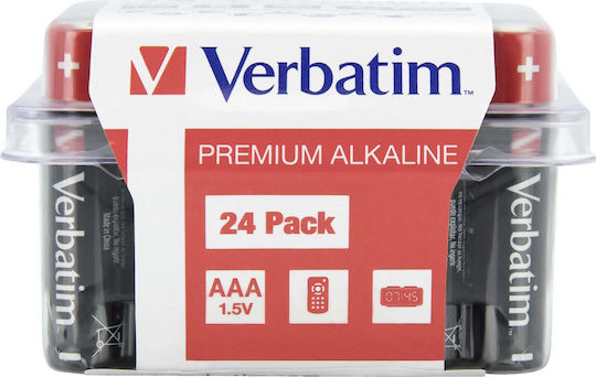 Verbatim Αλκαλικές Μπαταρίες AAA 1.5V 24τμχ