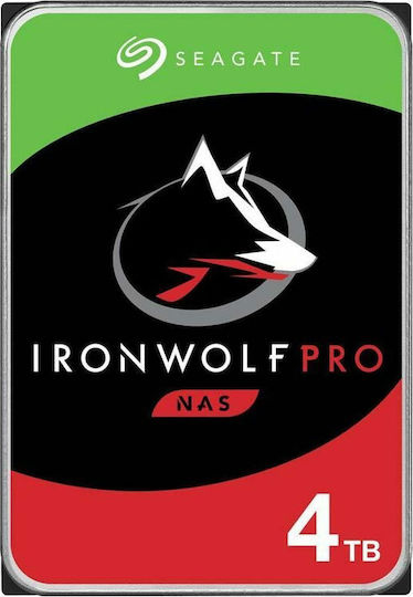 Seagate Ironwolf Pro 4TB HDD Hard Drive 3.5" SATA III 7200rpm with 256MB Cache for NAS ST4000NE001