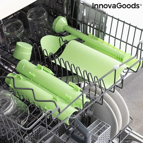 InnovaGoods Silicone Cooking Utensil Set Green Suzooka 3pcs