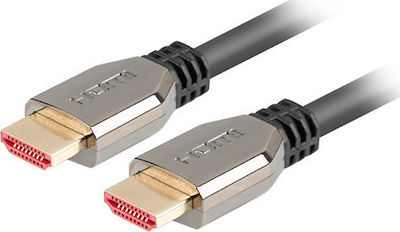 Lanberg HDMI 2.1 Cable HDMI male - HDMI male 0.5m Μαύρο