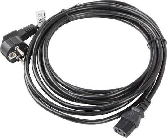 Lanberg IEC C13 - Schuko Cable 5m Black (CA-C13C-11CC-0050-BK)