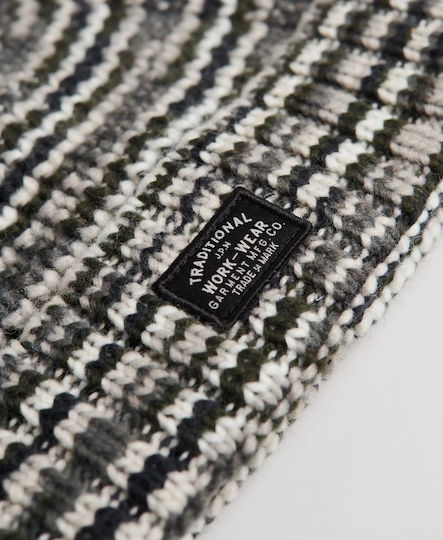 Space Dye Pom Pom Beanie Γυναικείος Σκούφος Πλεκτός Grey Space Dye