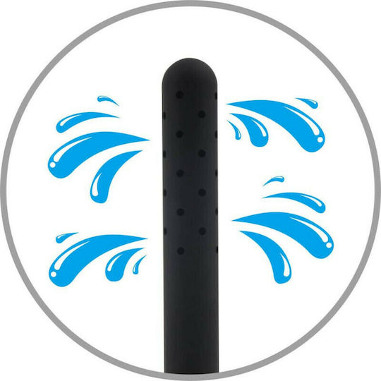 Chisa Novelties Black Mont 360° Water Flow Πρωκτικό Ντους Black 15cm