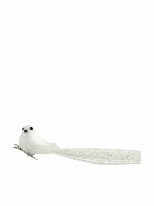 Eurolamp Christmas Plastic Figure Little bird White Height 36cm