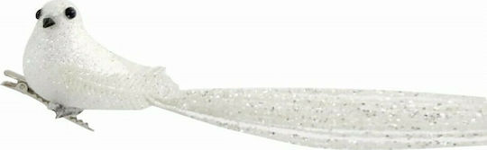 Eurolamp Christmas Plastic Figure Little bird White Height 36cm