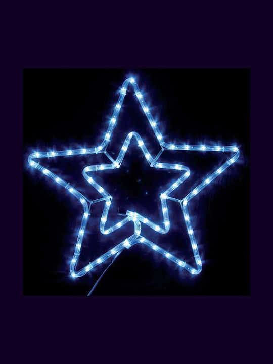 Eurolamp Plastic Illuminated Christmas Decorative Pendant Star 55x57cm Yellow