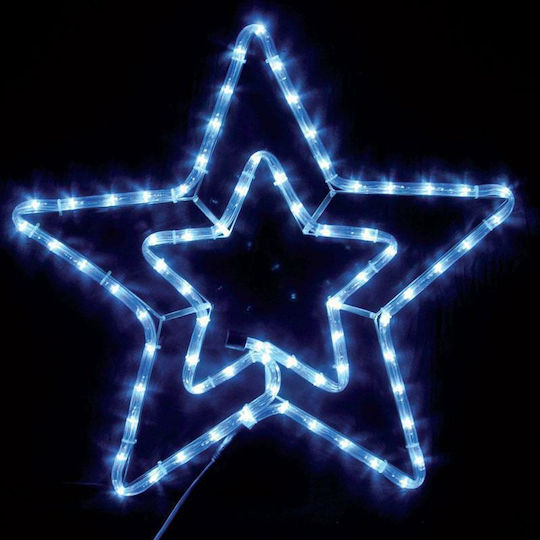 Eurolamp Plastic Illuminated Christmas Decorative Pendant Star 55x57cm White