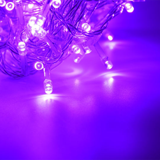 100 Lămpițe LED 8m. Violet tip Șir 1buc