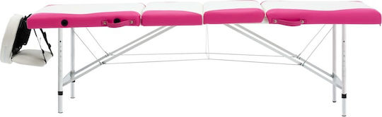 vidaXL Physiotherapy Bed Portable Foldable Aluminum 191x70cm 4 Positions