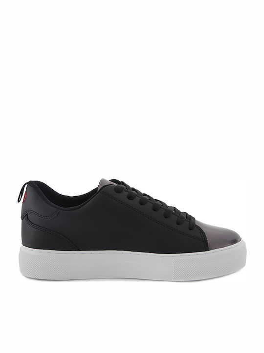 Trussardi Γυναικεία Flatforms Sneakers Μαύρα