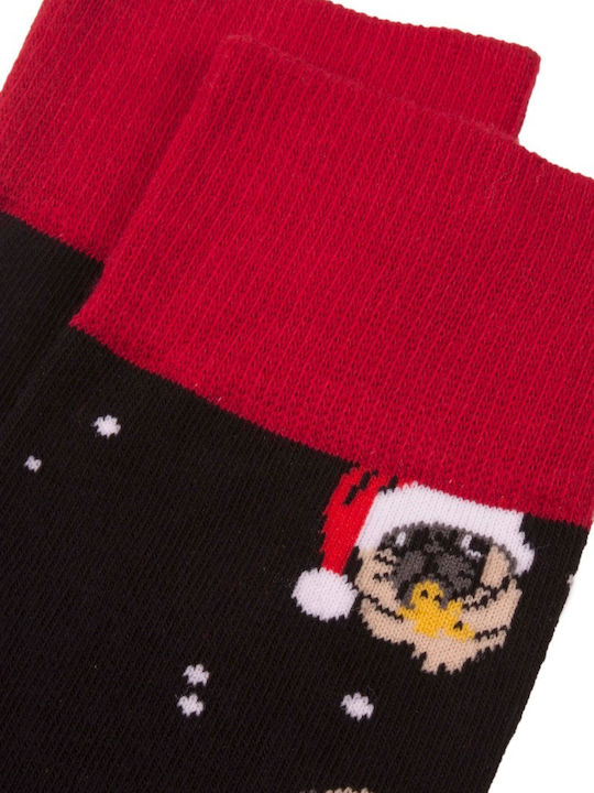 John Frank Christmas Pugs Men's Christmas Socks Multicolour